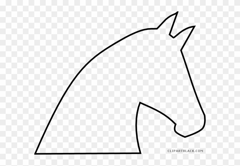 Horse Outline Animal Free Black White Clipart Images - Patchwork Patterns Country Horses #365234