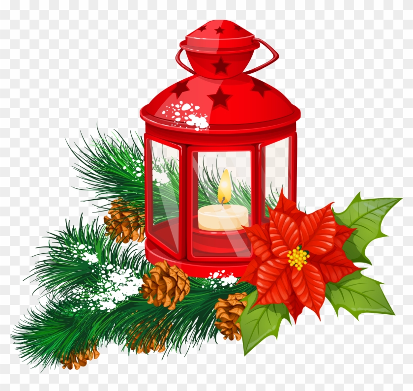 Christmas Lantern Clipart Diy Festival Decora Full - Christmas Day #365260