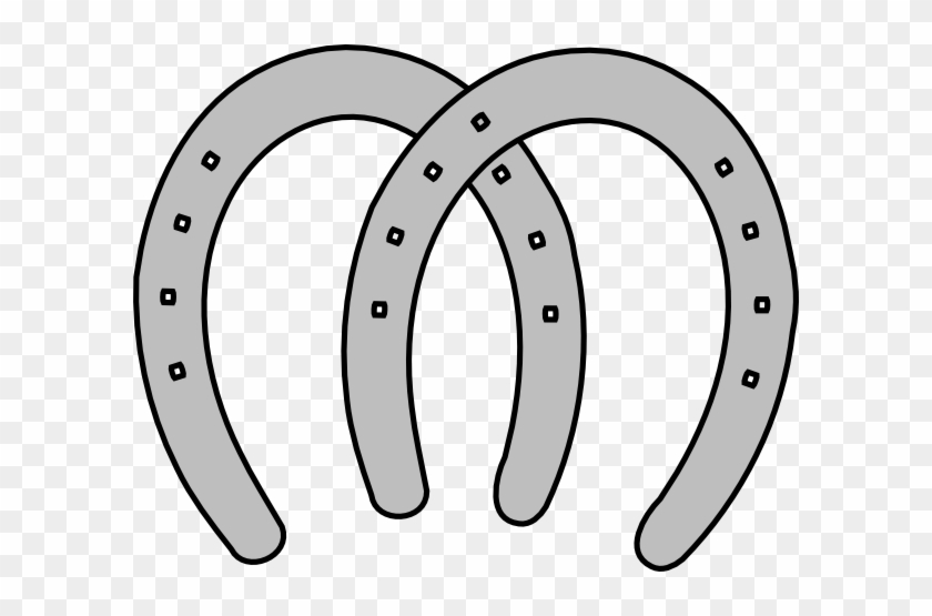 Double Horeshoes Clip Art - Horse Shoes Clip Art #365395