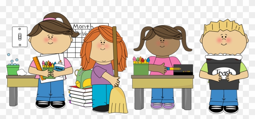 students in classroom clipart