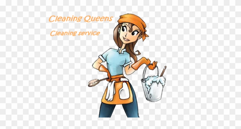 Cleaning Queens Cleaning Agency - Cartoon Cleaning Lady #365578