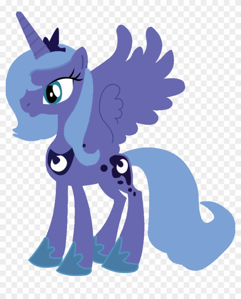 Princess Luna W/o Outline By Rainbowdaeshie - Little Pony Friendship Is Magic #365655