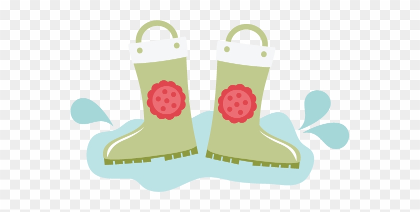 Rain Boots Svg Files For Scrapbooking Cardmaking Rain - Cute Rain Boots Clipart #365678