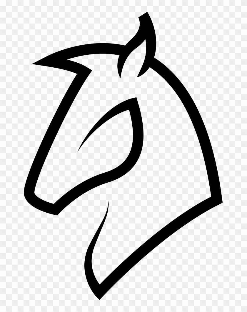 Horse Head Outline Comments - Outline Of A Horse Head #365813