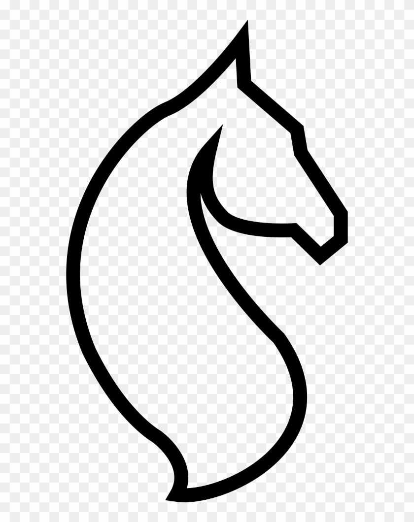 Horse Head Outline Comments - Ico #365841