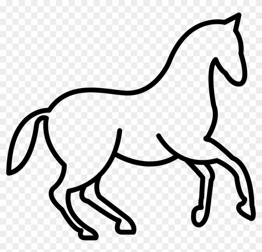 Dancing Horse Outline Svg Png Icon Free Download - Horse Outline Png #365845