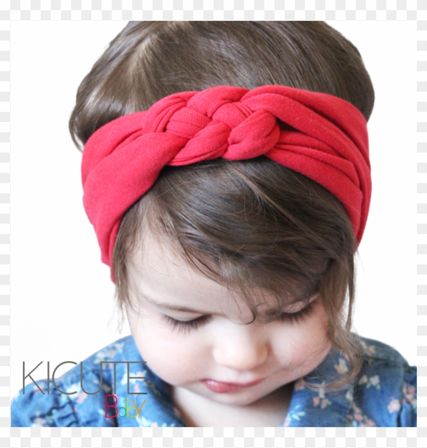 Turbante Bebê Menina Basic Vermelho - Kids Hair Bands #366075