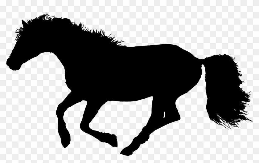 Big Image - Silhouette Of A Horse Trotting #366101