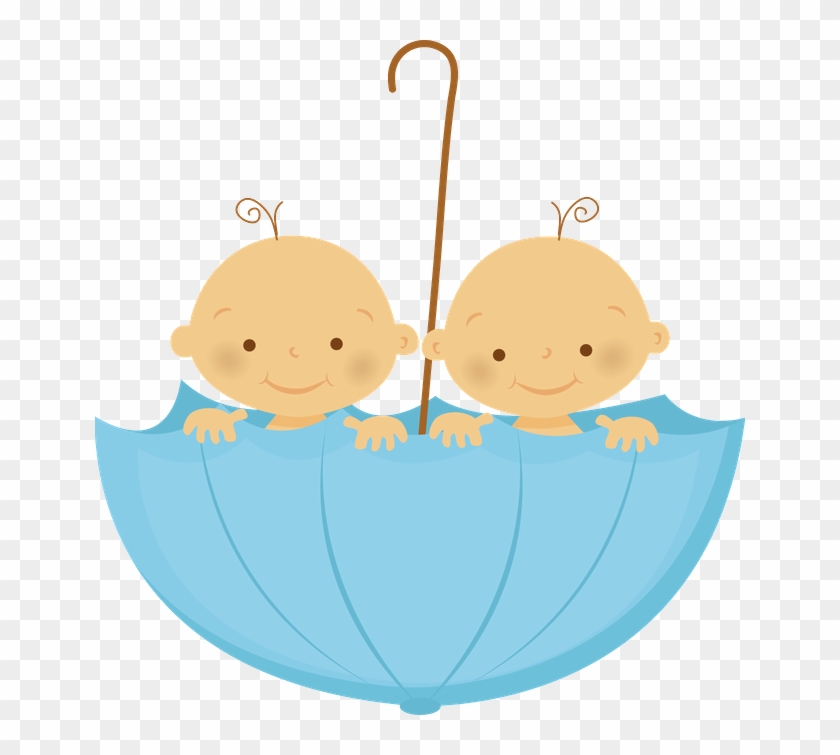 Grávida E Bebê - Twins Baby Shower Clipart #366113