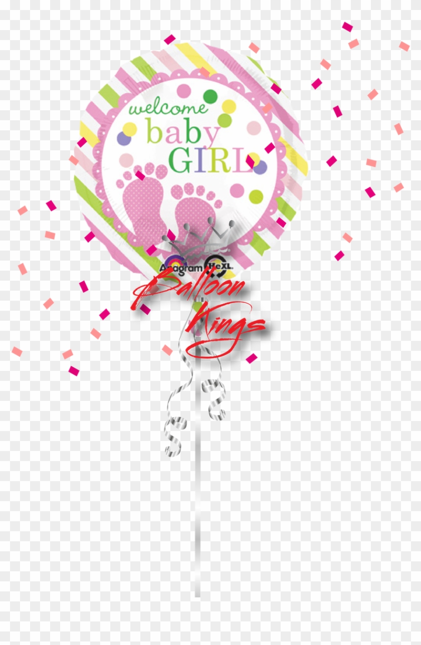 Baby Girl Feet Clip Art - Amscan 3217701 Baby Feet Girl Foil Balloon #366188