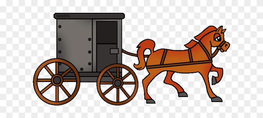 Cart Clipart Horse And Buggy - Horse And Buggy Clipart #366237