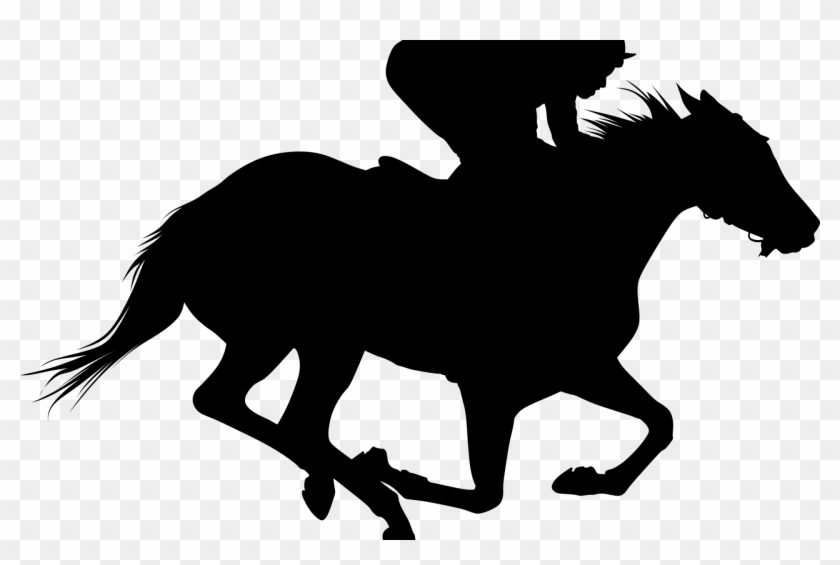 Horse Racing Silhouette Png #366336
