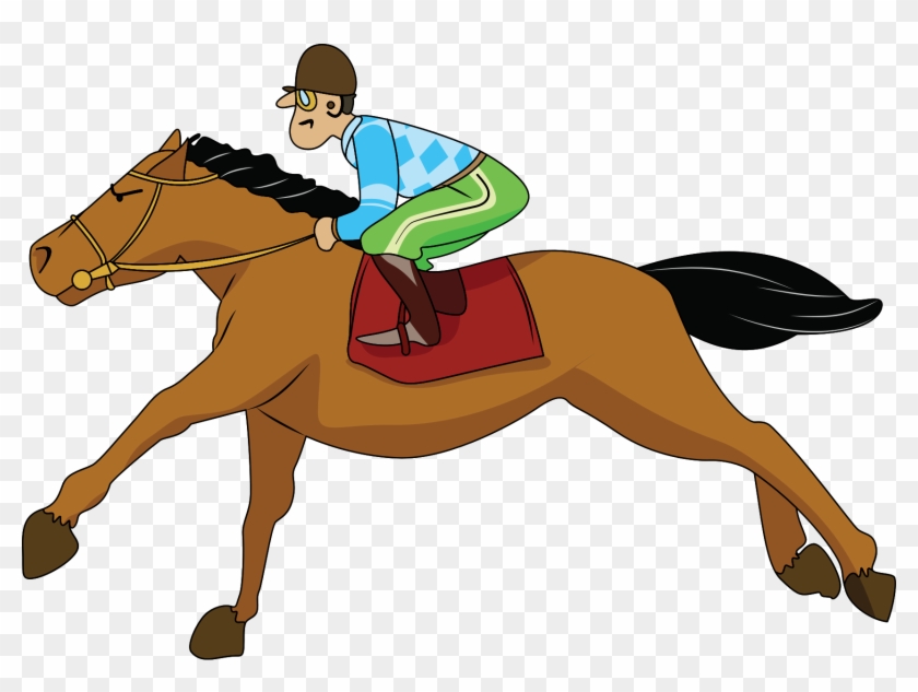 Clip Art Horse Racing Jockey - Mane #366358