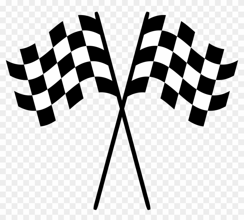 Racing Clipart Flag Png - Checkered Race Flag Png #366384