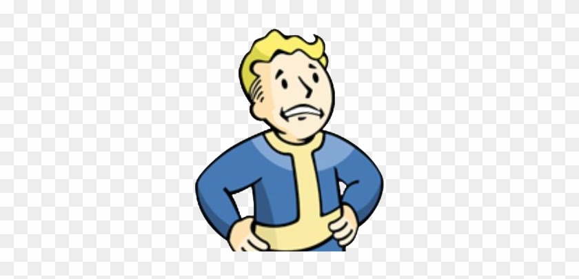 Fallout Clipart Sad - Fallout Vault Boy Sad #366682