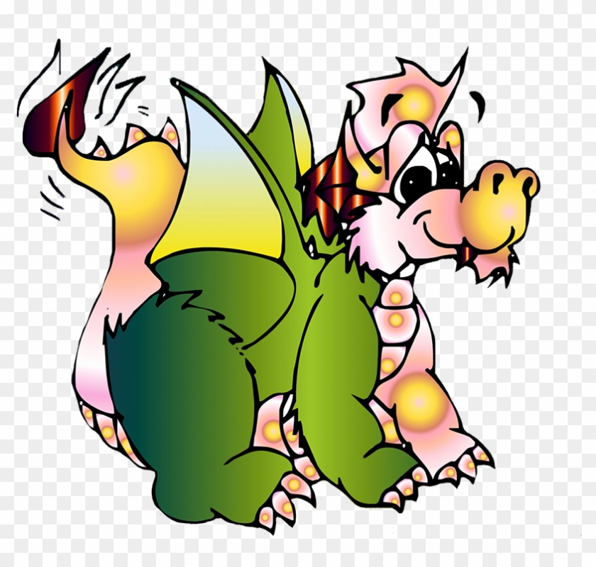 Cute Baby Dragon - Cartoon Baby Dragons Png #366823