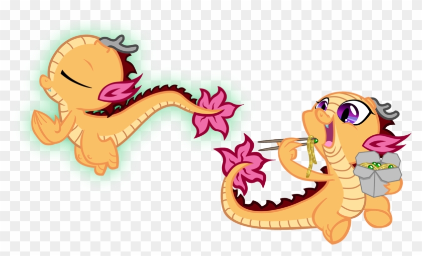 Chinese Dragon Clipart Chinese Baby - Chinese Dragon Eating Noodles #366826