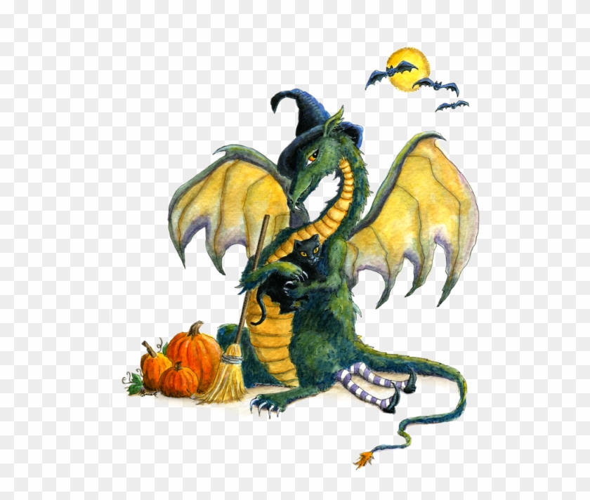 Dragon Clipart Halloween - Halloween Dragons Arts #366913