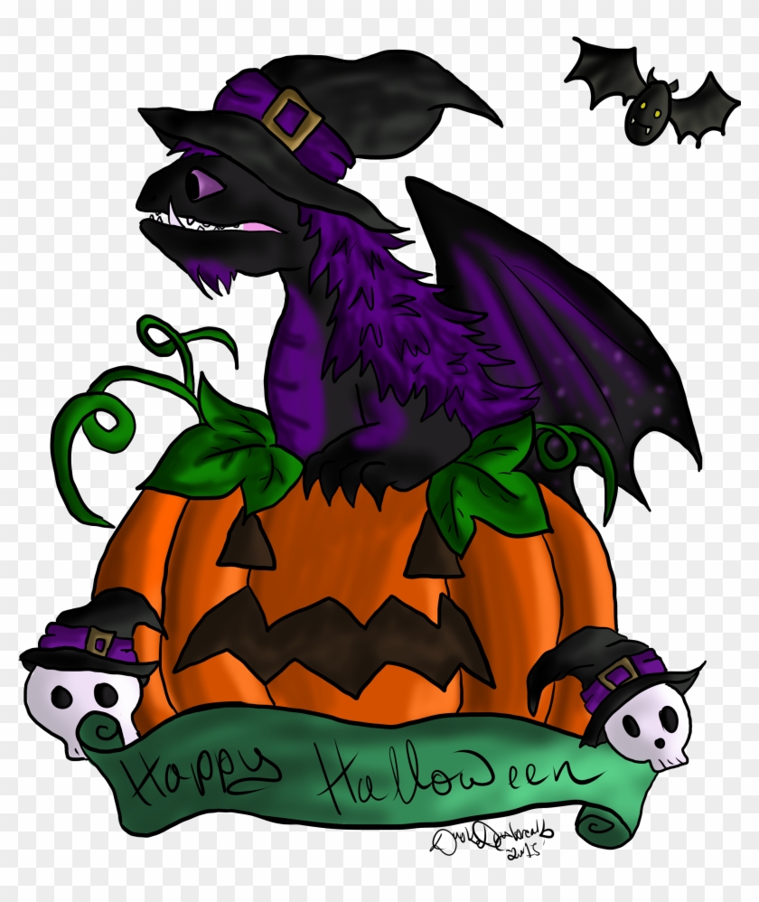 Dragon Clipart Halloween - Halloween Dragons Clipart #366921