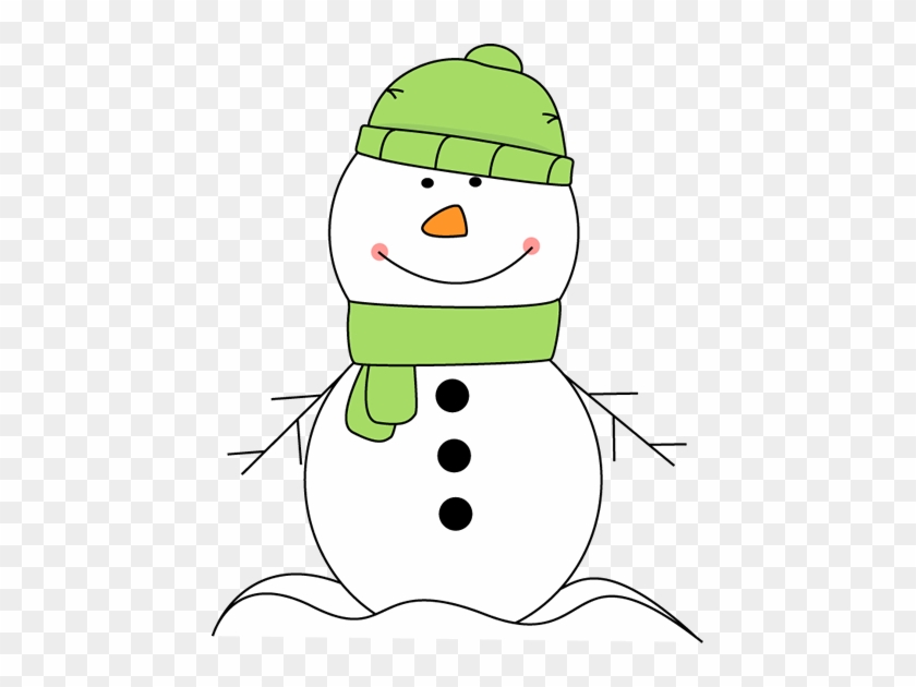 Firefighter Clipart Snowman - Snowman With Scarf And Hat #366925