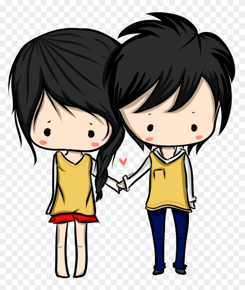 Cute Couple Png - Anime Couple Chibi #366999