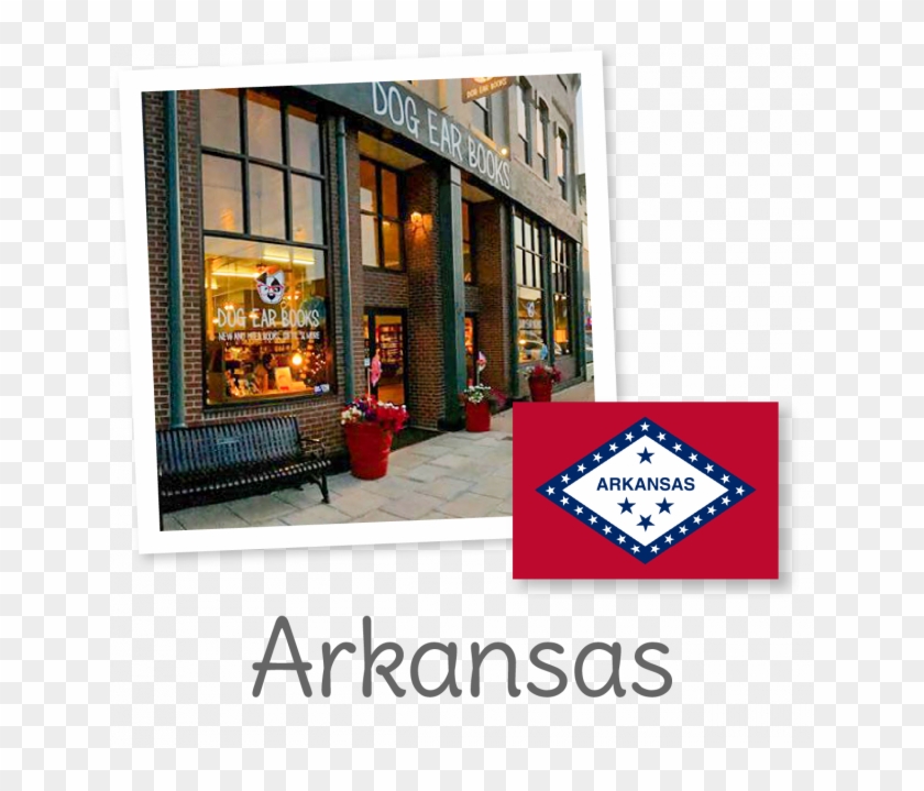 Tucked Into A Welcoming Shop In Russellville, Arkansas - Custom Arkansas Flag Tote Bag - 100% Spun Polyester #367022