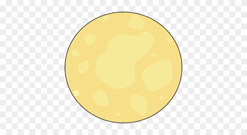 Moon - Yellow Full Moon Clipart #367135