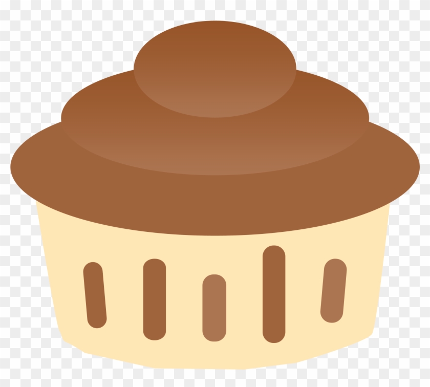 Chocolate - Clipart - Chocolate Cup Cake Clip Art #367153