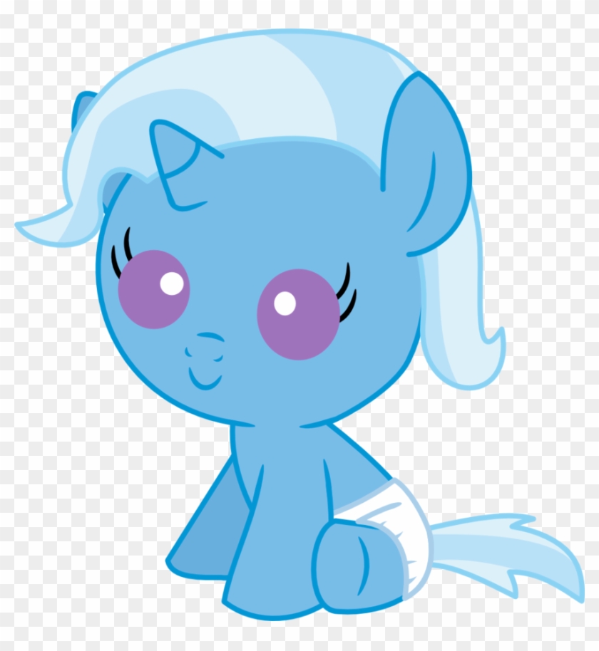 Mighty355, Baby, Baby Pony, Baby Trixie, Cute, Diaper, - Unicorn Transparent Background Cute #367291
