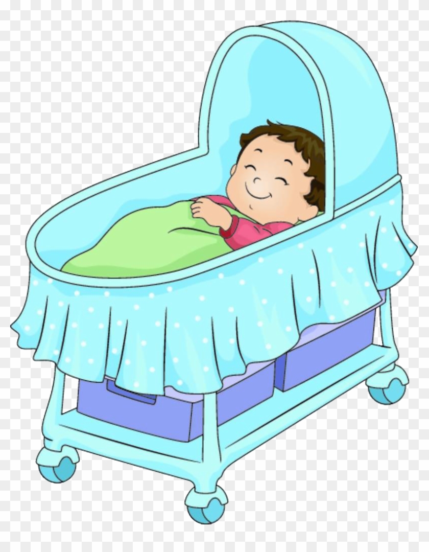 Infant Bed Cartoon Illustration - Infant Bed Cartoon Illustration #367355
