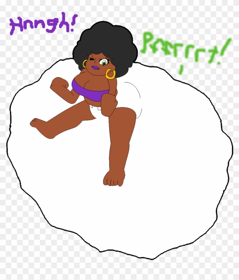 Libby Pushes Into Her Pampers By Diaper Girl Fan - Cartoon - Free  Transparent PNG Clipart Images Download