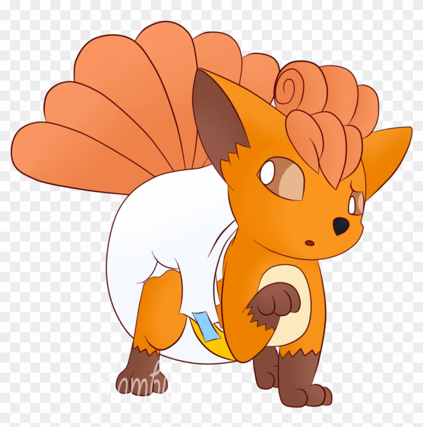 Vulpix By The Shambles - Pokemon Fennekin In Diaper #367357