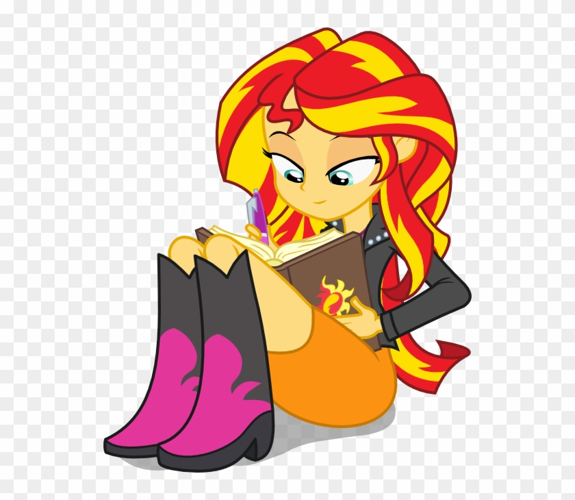 Seahawk270, Cute, Equestria Girls, Journey Book, Pen, - Mlp Eg Sunset Shimmer Poster #367530