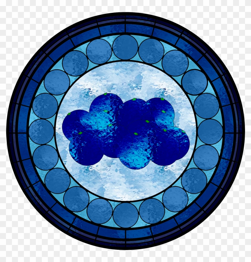 Blueberry Stained Glass Window By Fluidgirl82 Blueberry - Circle #367579