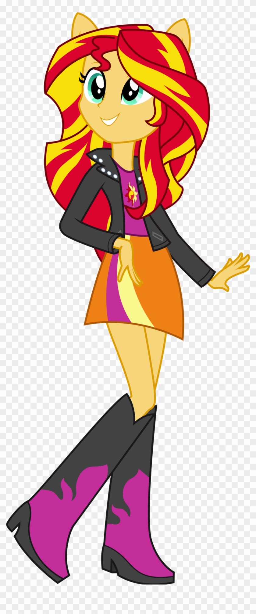 Sunset Shimmer By Theshadowstone - My Little Pony Equestria Girl Rainbow Rocks Sunset #367601