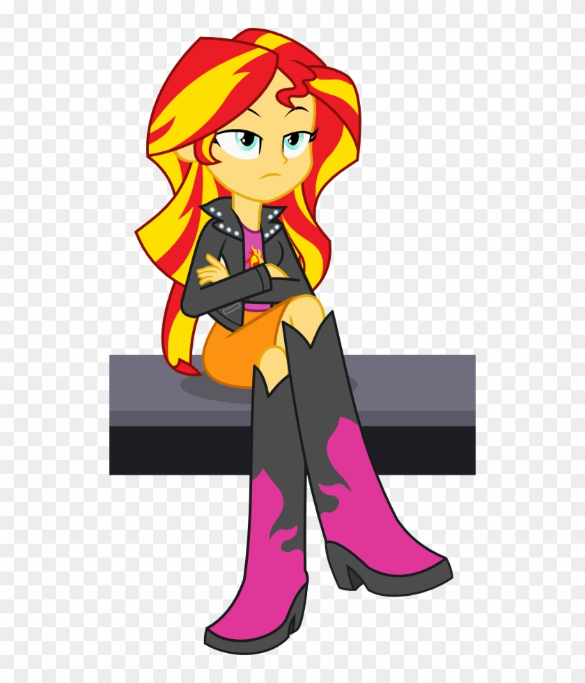 Crossed Arms, Crossed Legs, Equestria Girls, Jacket, - Equestria Girls Crossed Legs #367631