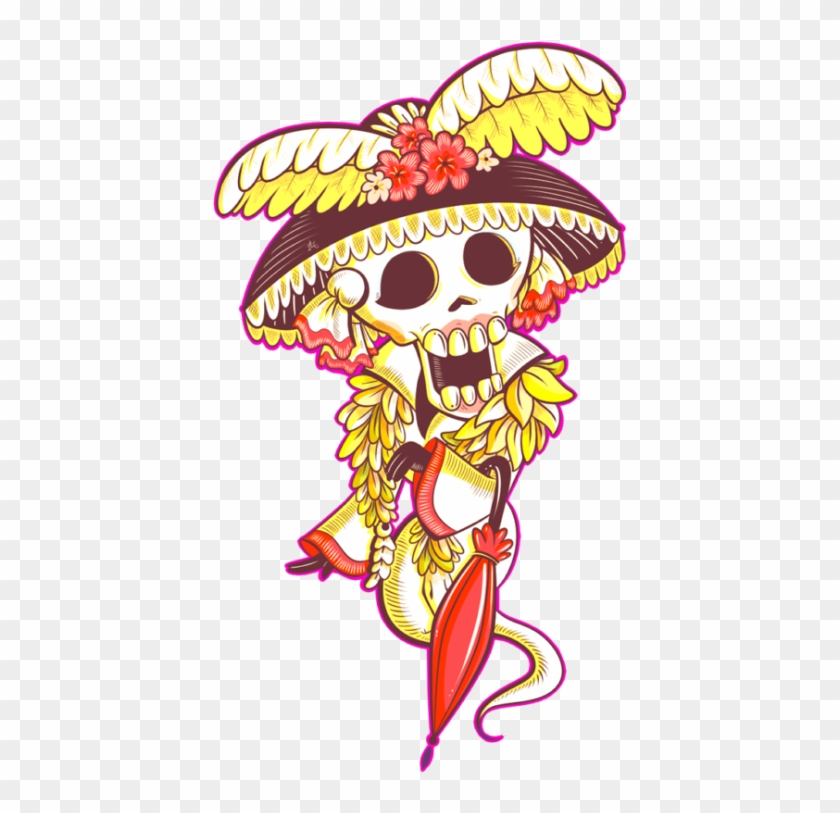 Dazzabel Dressed As Posada's And Rivera's Catrina - Illustration #367675