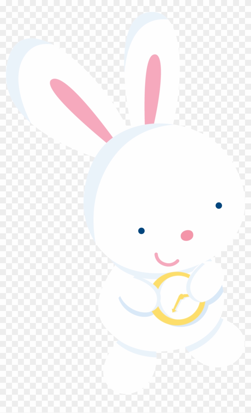 Rabit With Clock - Cartoon #367737