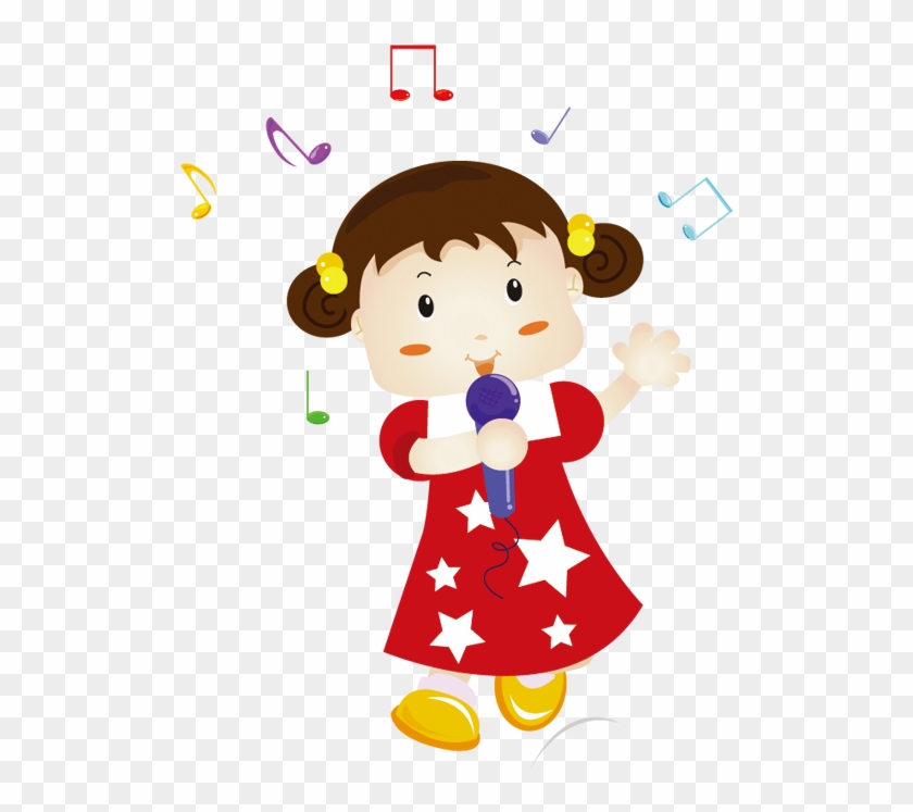 Singing Little Girl Clip Art - Singing Little Girl Clip Art #367800