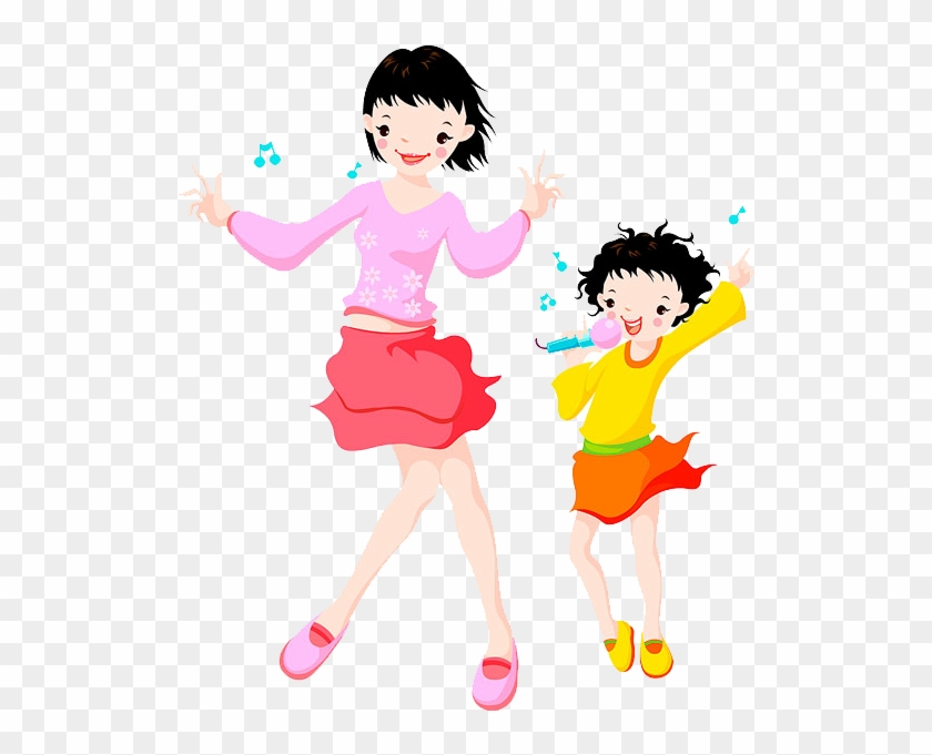 Singing Dance Illustration - Singing Dance Illustration #367983