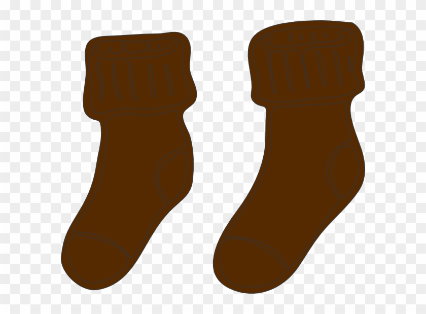 Socks Clip Art - Brown Socks Clip Art #368019