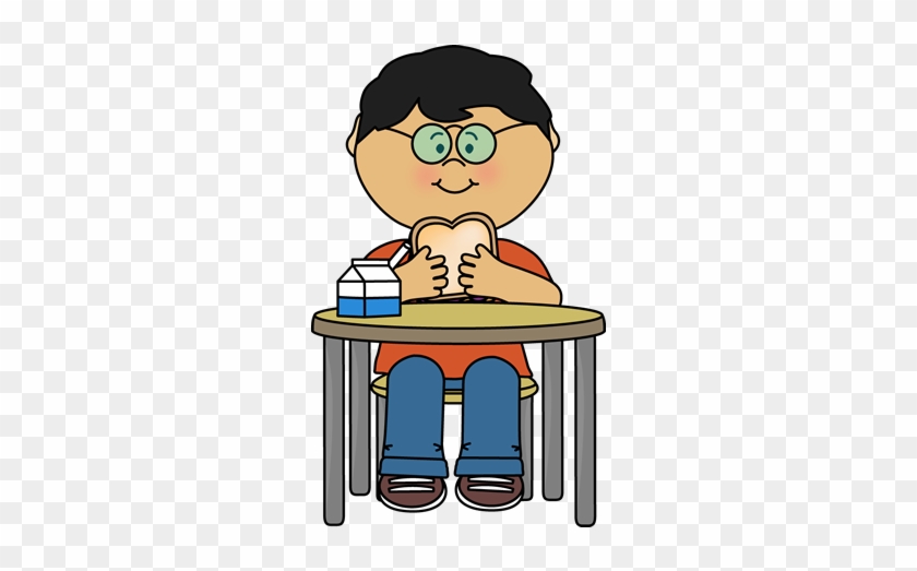 Boy Eating A Sandwich - Boy Eating Sandwich Clipart #368125