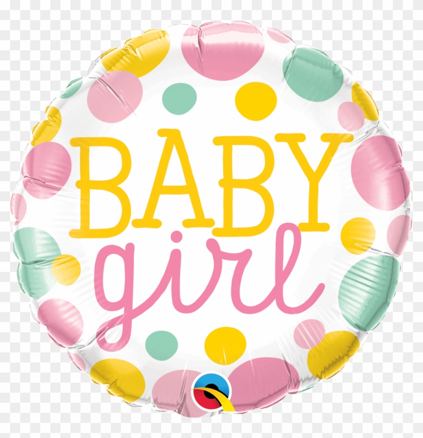 Baby Girl Dots - Baby Girl Dots 18 Inch Foil Balloon #368170