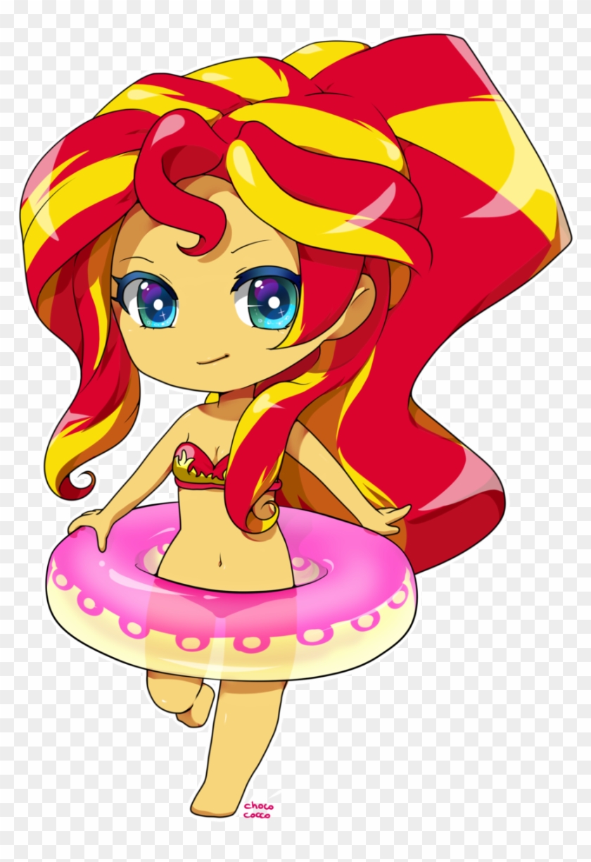 Equestria Girls Sunset Shimmer Chibi By Chocone - Mlp Eg Sunset Shimmer Chibi #368317