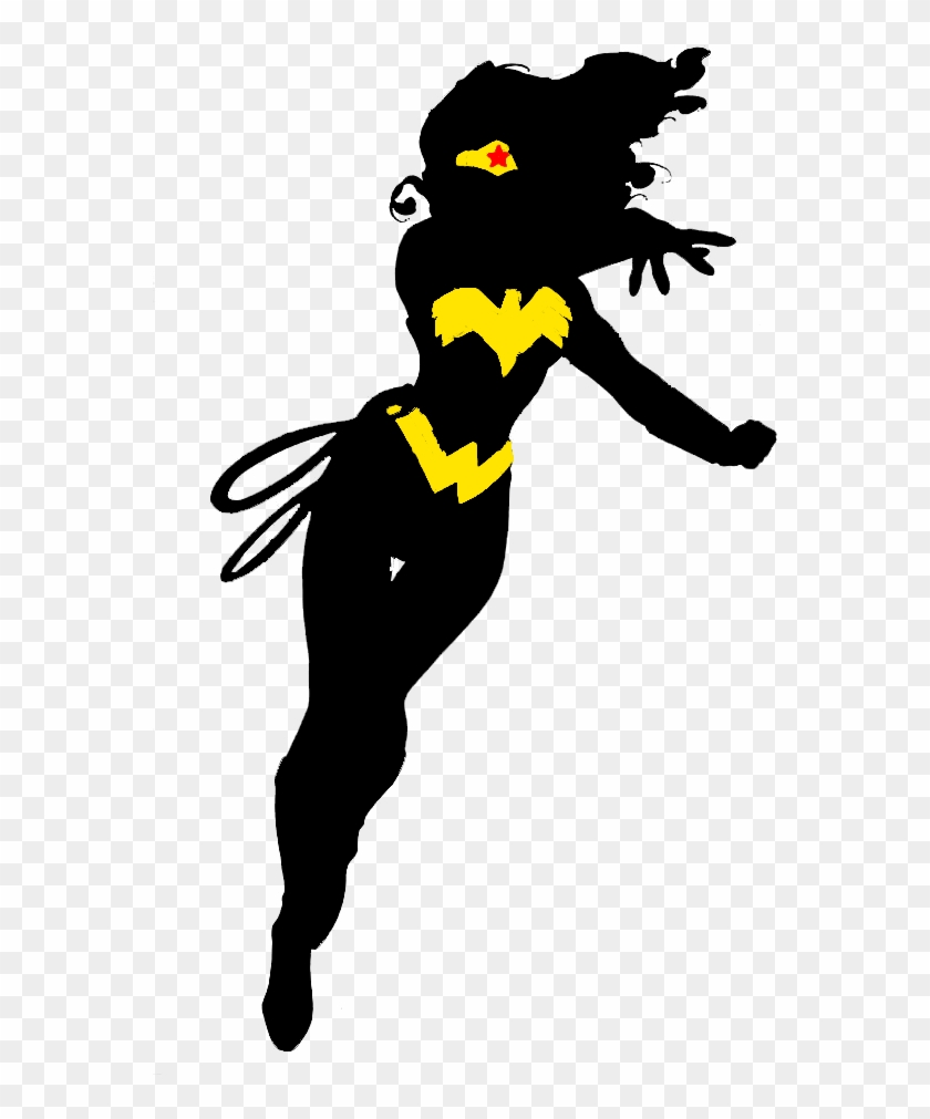 Wonder Woman Pop Art - Wonder Woman Silhouette Vector #368366