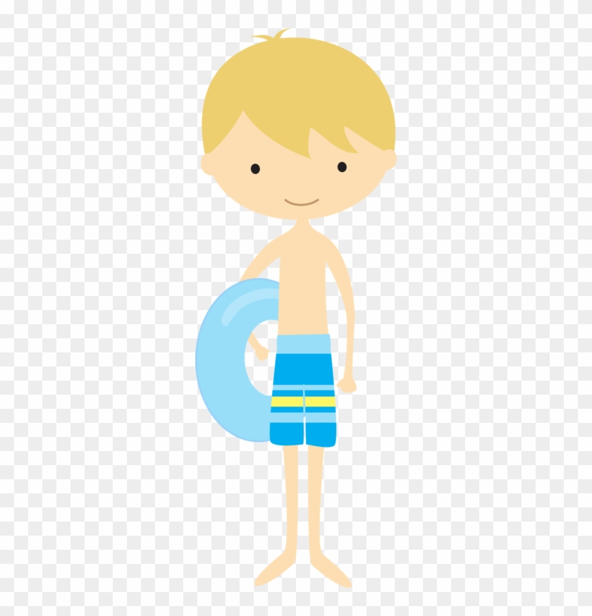 Pool Party Clipart Transparent - Boy In Swimsuit Clipart #368509