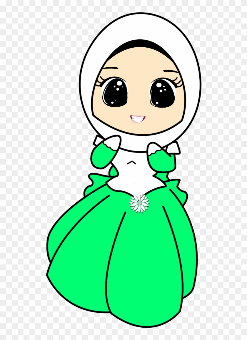 A Girl With A Skirt - Muslim Girl Cartoon Gif #368553