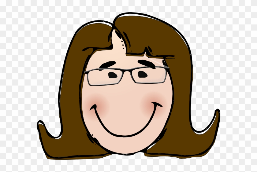 Woman With Glasses Clip Art At Clker - Lady Clip Art #368740