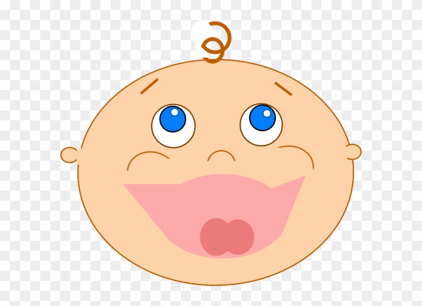 Laughing Baby - Cartoon Baby Laughing Face #368892