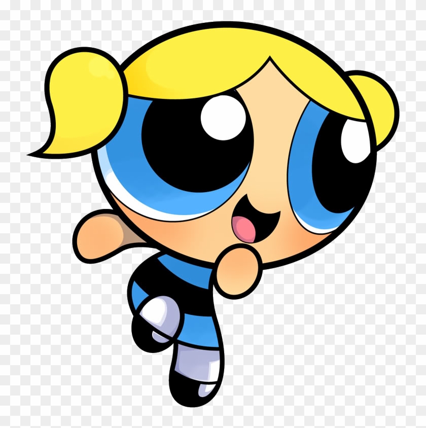 The Powerpuff Girls - Bubbles Heart Lines Wall Poster, 22.375